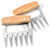 Bear Paws Meat Shredder Claws,Meat Chaws for Shredding Stainless Steel,Barbecue Claws 2 Pieces,BBQ Cave Tools with Wood Handles,Smoking Meat Accessories,Easily Lift, Handle, Shred, and Cut Meats
