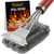 POLIGO BBQ Brush for Grill Cleaning Safe Grill Brush and Scraper with Deluxe Handle - 18" Grill Cleaner Brush Stainless Steel Bristle Grill Brush for Outdoor Grill Wizard Grate - Ideal Grilling Gifts
