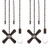 Ceiling Fan Pull Chain 4PCS 13.79 Inches Classic Fan Chain Pulls with 3mm Diameter Beaded Ball Connector Fan Light Pulls Chain,Pull Chain Extension Fan Pulls Decorative Fan Pendant Pulls Set Fan-ORB-