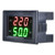 Voltage Tester AC Voltmeter with Dual LED Display Volt Meter Panel Frequency Meter Testing Tool, AC 80-500V-Black-