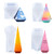 Voyyphixa 4pcs Cone Resin Molds Pyramid Silicone Molds Square Cone Crystal Epoxy Molds for Resin Jewelry Making Molds Soap Candle Polymer Clay Resin Casting Molds DIY Crafts Decoration