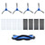 BWLZSP Side Brush Filter Main Brush Kit Sweeper Accessory Replacements Side Brush Sweeper Vacuum Cleaner Accessory Fit for 11S RoboVac 15T