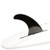 DORSAL Surf SUP Fin with No Tool Fin Screw Center Fin Longboard, Surfboard Paddleboard Black 7 inch
