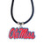 NCAA Ole Miss Rebels Rubber Cord Necklace