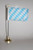 RFCO Plain Bavaria Bavarian 4"x6" Miniature Flag Desk Set with Gold Base