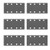 36 pcs Sander Sheets Dry Wet 8 Holes Hook and Loop Sanding Sheet Pad 95x180mm Assorted 60 80 150 180 240 320 Grits Silicon Carbide Grain for Rectangular Sanders
