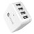 USB Wall Charger Travel Charger, Syncwire 48W/9.6A 4-Port Rapid Travel Power Adapter with Interchangeable US/UK/EU Plug for Apple iPhone, iPad, Samsung, Android Phones, Tablets & More - White