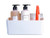 Bath Shelve, Adhesive Shelf Shower Caddy Bathroom Organizer, No Drill Wall Mounted Shower Caddy Basket plastic?White Storage Rack for Bathroom/Kitchen