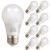 Yiliaw LED Bulb 8 Pack,3W-Equivalent 25 Watt Light Bulbs-,Indoor Light A15 2700K Warm White E26 Base,Energy Saving Led Bulbs for Home Bedroom
