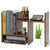 Adjustable Desktop Bookshelf Office Organizer Desk Storage Organizer Display Shelf Rack, Counter Top Bookcase, Rustic