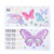 TOYANDONA 2 Sheets Baby Growth Height Chart Wall Sticker Colorful Butterfly Height Measure Chart Wall Decals Animal Wall for Kindergarten Kids Room Nursery