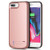 iPhone 8 Plus/7 Plus Battery Case,8000mAh Rechargeable Charger Case Extended Battery Pack iPhone 8Plus & 7Plus Charging Case Portable Power Bank (5.5 inch)- Rose