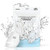 MINISO We Bare Bears Compressed Facial Masks Sheet for Women,60PCS