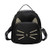 Cute Cat Velvet Backpack For Girls, Daypack Portable Shoulder Bag,Small