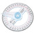10cm Round Swing arm Goniometer 360 Degree Pointer Protractor Ruler Plastic Measuring Tool