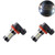 2PCS Fog Light Bulbs, H8 H16 H11 LED 80W Ultra Extremely Bright CREE 6000K 16 SMD White Xenon Fog Spot Lights Driving Light/DRL Daytime Running Light Bulbs -White-