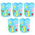 Balacoo 5pcs Stand up Pencil Holder Cartoon Cute Stationery Pencil Pouch Bag Pencil Case Transformer Pen Box Pen Holder for Kids