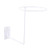 Loriver Motorbike Helmet Display Rack, Wall Mount Bicycle Helmet Holder, Motorcycle Helmet Rack Multi-Uses Hat Stand, White