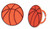 Oasis Supply Cake Decorating 12 Count Basketball Cupcake Rings
