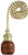 Westinghouse 7700700 Walnut Finish Sculptured Wooden Ball Pull Chain