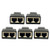 SOLUSTRE 5Pcs Practical RJ45 Splitter Connectors Useful 1 to 2 Ethernet Splitter Coupler