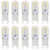 Mengjay 10x G9 Corn lamp G9 Base 2.5W LED Light Bulb 14-SMD 2835 LEDs, 220LM, Equivalent to 20W Halogen Lamp Replacement, 110V, More Stable, No Flicker, Not Dimmable, 3000K Warm White