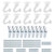 10 Sets Ceiling Hooks - Heavy Duty Swag Hook with Steel Screws Bolts and Toggle Wings for Hanging Plants Ceiling Installation Cavity Wall Fixing White