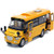 CORPER TOYS School Bus Toy Die Cast Vehicles Yellow Large Alloy Pull Back 9 Play Bus with Sounds and Lights for Kids
