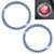 2 Pack Crystal Rhinestone Ring for Car Start Stop Auto Engine Ignition Button Decoration, for Push to Start Button Starter  and  Knobs Bling Decor Ring-Blue-