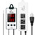 Poniie TC-DN2 Digital Heat Mat Reptile Thermostat Day/Night Temperature Controller for Terrarium, Seed Germination, Carboy, Brewing  and  Fermenter -110V, 10A-
