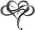 ViveGate Infinity Heart Metal Wall Decor, 13"X11.5" Unique Infinity Heart Wall Decor Love Sign Plaque Steel Art Geometric Wall Decor Set Cut Out for Outside