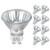 GU10 Halogen Bulb 120V 50W Dimmable MR16 GU10 Base Spotlights for Track and Recessed Lighting, Accent Light, Range Hoods, Warm White 2700K, Long Lasting Lifespan, W50MR16/FL/GU10 -8 Pack-