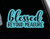 DKISEE Blessed Beyond Measure Vinyl 6 Inch Cars,Windows, Mirrors, Laptops, Mobile Devices Decal Sticker
