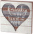 Primitives by Kathy Family Is The Heart Of The Home Slat Box Sign