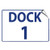 Dock 1 Activity Loading Zone Loading Dock Number LABEL DECAL STICKER Sticks to Any Surface