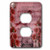 3dRose lsp_99175_6 Vintage Hollyhocks Bird with Song You Are My Sunshine 2 Plug Outlet Cover Multicolor