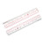 uxcell Straight Ruler 20cm 8 Inch Metric Measuring Tool 2pcs