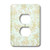3dRose Lsp_109220_6 Aqua N Beige Toile 2 Plug Outlet Cover