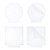CREATCABIN 4 Pieces Acrylic Sheet Clear Cast Square and Round Panel 4mm Thick Plastic Glass Board for LED Light Base, Signs, DIY Display Projects, Craft