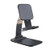 VITAKE Cell Phone Stand, Adjustable Phone Stand for Desk, Compatible with All Mobile Phones, Foldable Metal Portable Desktop Holder-Black-