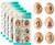Religious Eastern Icons Easter Egg Candle Stickers Decorating Kit, Pack of 5 Sheets, Christ, Saint Nicholas, Virgin of Kazan, St Panteleimon