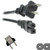 HQRP AC Power Cord for Yamaha CLP-120 / CLP-220 / CLP-311 / CLP-400 / CLP-500 / CLP-511 / CLP-920, Mains Cable plus HQRP Euro Plug Adapter