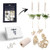 Macrame Kit for Adult Beginners, DIY Macrame Plant Hanger Kit, Macrame Wall Hanging Kit, Arts  and  Craft kit - Includes Macrame Beads, Wooden Dowels and Natural 3mm Macrame Cord