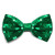 TieMart Sequin Bow Tie -Kelly Green-