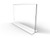 FixtureDisplays 1PK 11 x 8.5" Clear Acrylic Sign Holder for Tabletops, Horizontal Table Tent Frame Photo Sign Menu, Bottom Insert 11193-2-11X8.5-NF Peel Off Protective Film -White- Before use.
