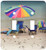 3dRose LLC lsp_156312_2 Chairs and Umbrella on Beach Double Toggle Switch