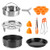Instant Pot Accessories for Pressure Cooker 5,6,8 Qt, Steamer Basket, Springform Pan, Baking Plate, Egg Bites Mold, Egg Rack, Mini Oven Mitts, Food Tong, Bowl Clip, Steamer Divider (10Pcs)