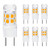G8 LED Bulb 3W Puck Light Bulb 120V Dimmable G8 Light Bulbs Warm White 3000K T4 JCD Type Bi-Pin Base 20W-25W Under Cabinet Light Halogen Bulb Replacements -6 Pack-