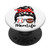 Mom Life Messy Bun Hair Funny Football Baseball Player Mom PopSockets PopGrip: Swappable Grip for Phones  and  Tablets
