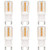 3W G9 LED Bulb 20W 15W 10W Equivalent Halogen Warm White 3000K 120V Corn Lamp Bi-pin G9 Candelabra Light Energy Saving Bulbs Dimmable, 6-Pack